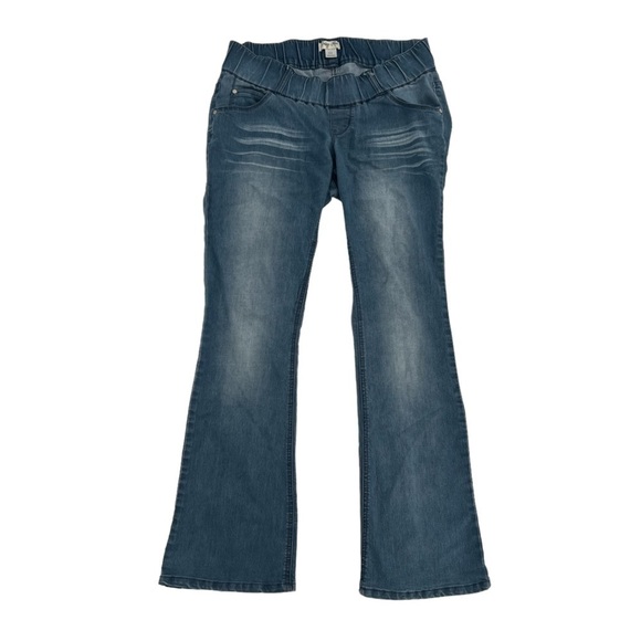 Diego Rein Elastic Waistband Pull On Wide Leg Jeans Size Medium Women’s - Picture 1 of 5